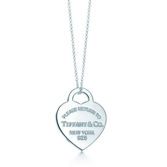 Tiffany & Co. Jewelry - Tiffany heart tag charm and chain-NWOT - Cable chain necklace authentic 925